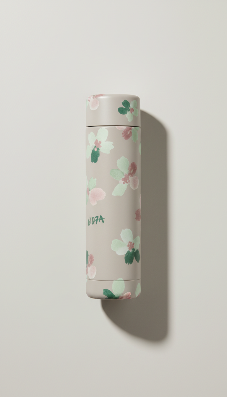 Ash Petal minimalist floral bottle